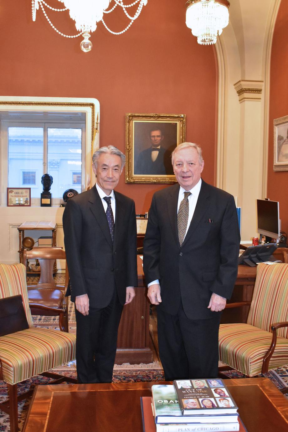 DURBIN MEETS WITH JAPANESE AMBASSADOR TO THE U.S., SHIGEO YAMADA